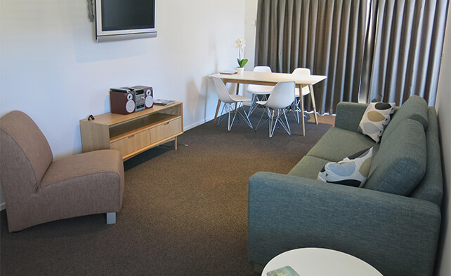 Merivale Apartments lounge area