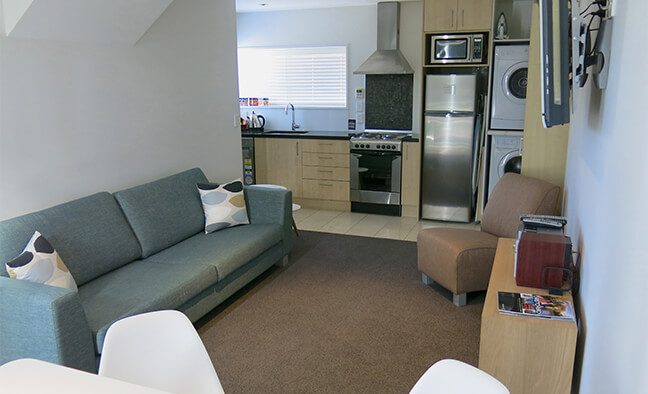 Merivale Apartments living area.