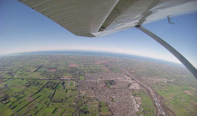 SkyDiving Kiwis view from their plane