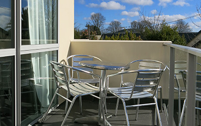 Merivale Apartments balcony view