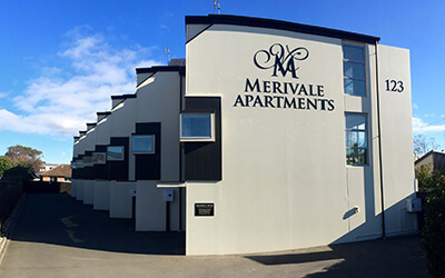 Merivale Apartments outside alternative view